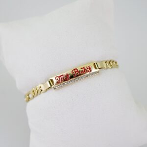 B1554 Bracelet - Pulseras - Zircon Stone - 14K Real Color