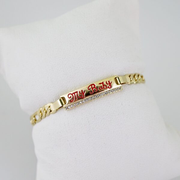 B1554 Bracelet - Pulseras - Zircon Stone - 14K Real Color