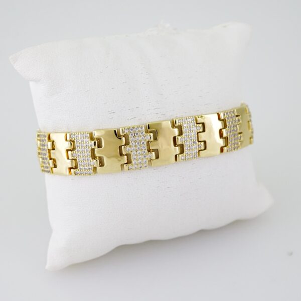 B1556 Bracelet - Pulseras - Zircon Stone - 14K Real Color
