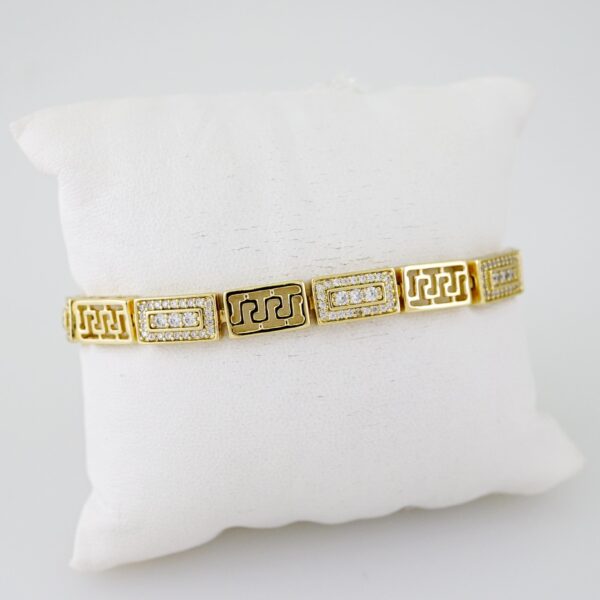 B1557 Bracelet - Pulseras - Zircon Stone - 14K Real Color