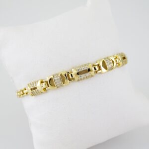 B1558 Bracelet - Pulseras - Zircon Stone - 14K Real Color