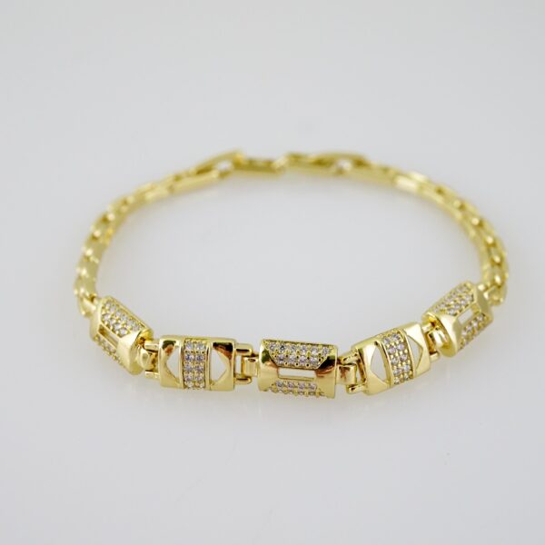 B1558 Bracelet - Pulseras - Zircon Stone - 14K Real Color - Image 2