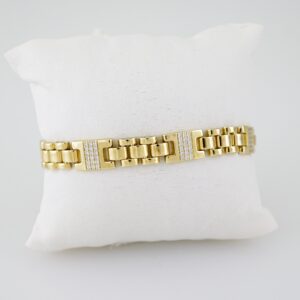 B1560 Bracelet - Pulseras - Zircon Stone - 14K Real Color
