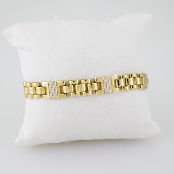 B1560 Bracelet - Pulseras - Zircon Stone - 14K Real Color