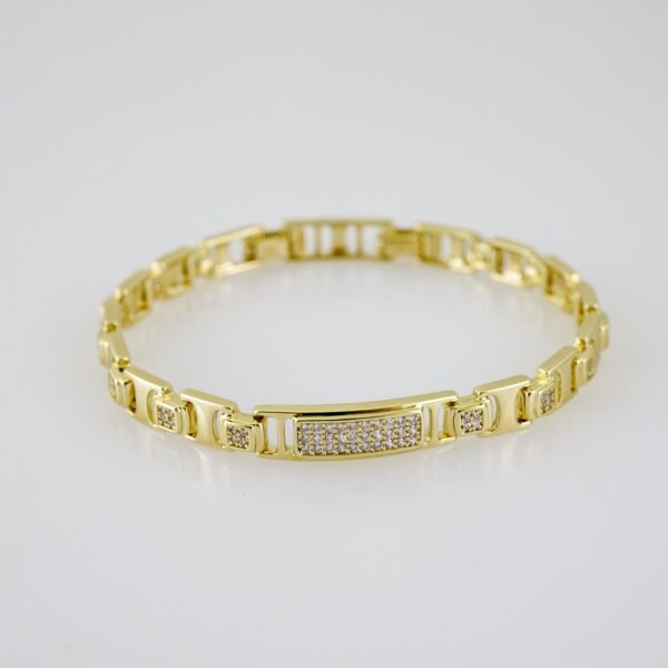 B1566 Bracelet - Pulseras - Zircon Stone - 14K Real Color - Image 2