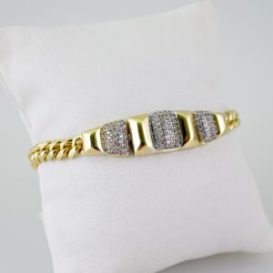 B1561 Bracelet - Pulseras - Zircon Stone - 14K Real Color