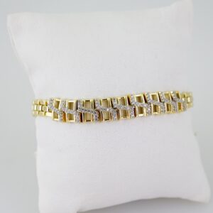 B1562 Bracelet - Pulseras - Zircon Stone - 14K Real Color