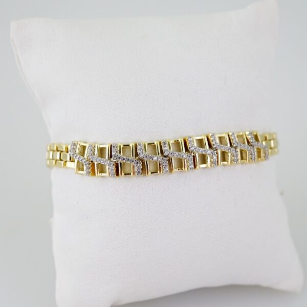 B1562 Bracelet - Pulseras - Zircon Stone - 14K Real Color