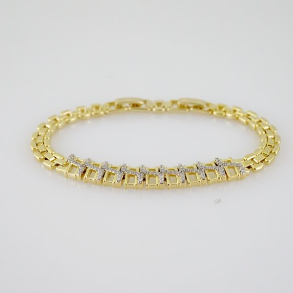 B1562 Bracelet - Pulseras - Zircon Stone - 14K Real Color - Image 2