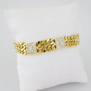 B1563 Bracelet - Pulseras - Zircon Stone - 14K Real Color