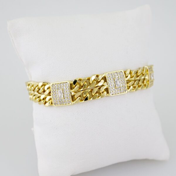 B1563 Bracelet - Pulseras - Zircon Stone - 14K Real Color