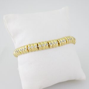B1565 Bracelet - Pulseras - Zircon Stone - 14K Real Color