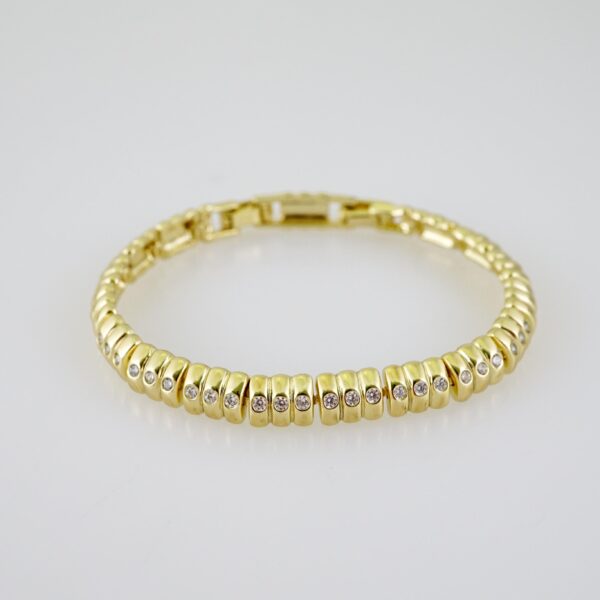 B1565 Bracelet - Pulseras - Zircon Stone - 14K Real Color - Image 2