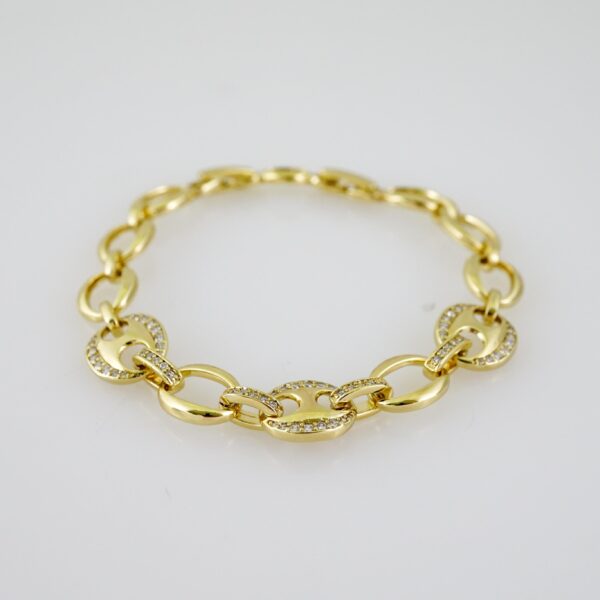 B1569 Bracelet - Pulseras - Zircon Stone - 14K Real Color - Image 2