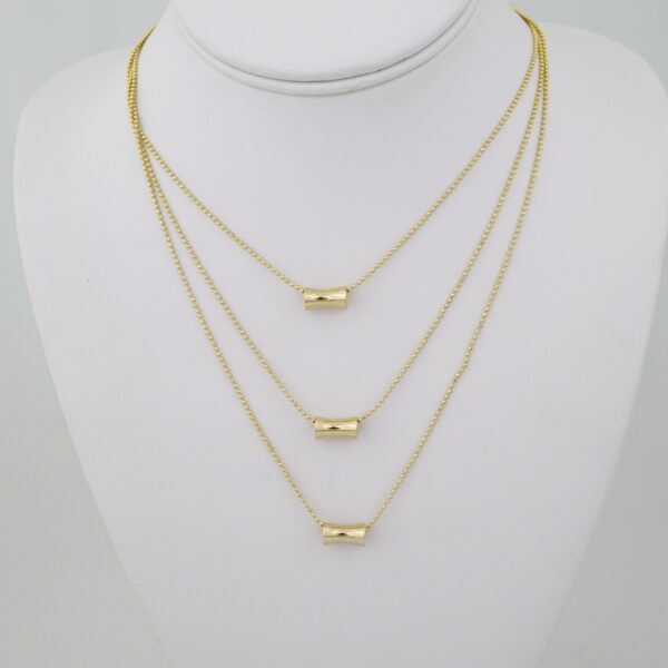 SET1739 Cadenas & Colgantes - Chain - Pendants - Zircon Stone - 14K Real Color