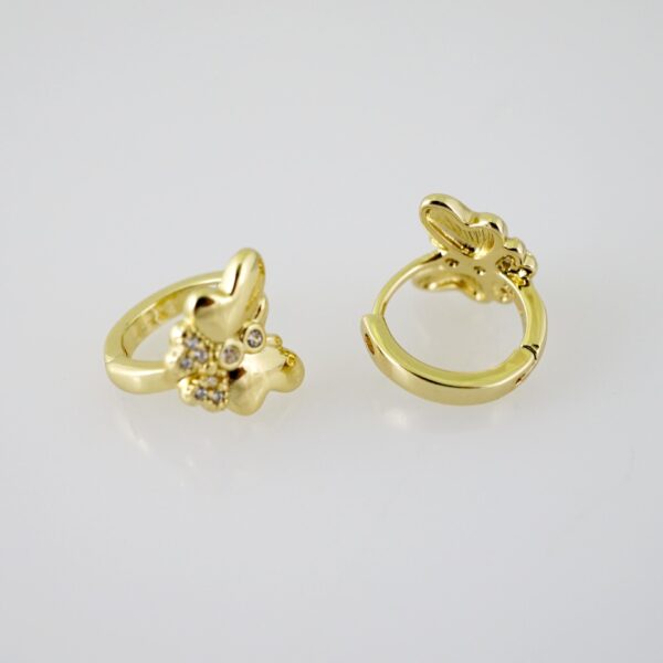 E2324 Earrings - Aretes - Zircon Stone - 14K Real Color - Image 2