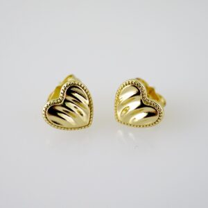 E2325 Earrings - Aretes - Plain - 14K Real Color