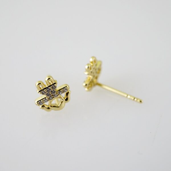 E2336 Earrings - Aretes - Zircon Stone - 14K Real Color - Image 2
