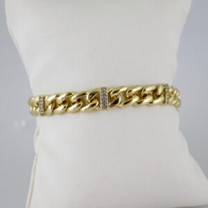 B1572 Bracelet - Pulseras - Zircon Stone - 14K Real Color