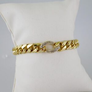 B1574 Bracelet - Pulseras - Zircon Stone - 14K Real Color