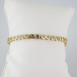 B1575 Bracelet - Pulseras - Zircon Stone - 14K Real Color