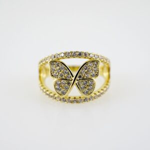 R743 RING - ANILLO - Zircon Stone - 14K Real Color