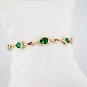 B1577 Bracelet - Pulseras - Zircon Stone - 14K Real Color