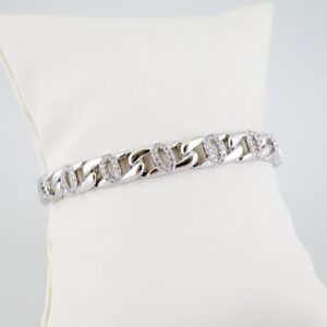 B1579  Earrings - Aretes - Zircon Stone - Silver Color