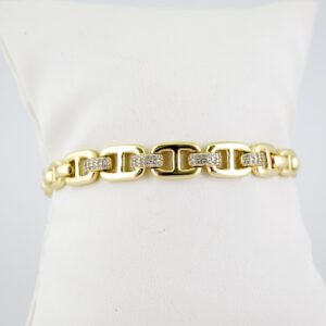 B1580 Bracelet - Pulseras - Zircon Stone - 14K Real Color