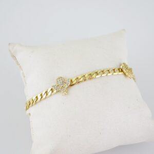 B1581 Bracelet - Pulseras - Zircon Stone - 14K Real Color