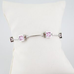 B1582 Earrings - Aretes - Zircon Stone - Silver Color