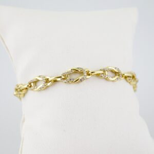 B1584 Bracelet - Pulseras - Zircon Stone - 14K Real Color