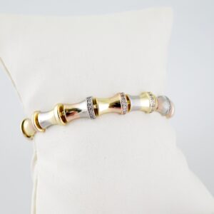 B1587  Bracelet - Pulseras - Zircon Stone - Three Tone