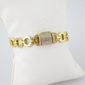 B1601 Bracelet - Pulseras - Zircon Stone - 14K Real Color