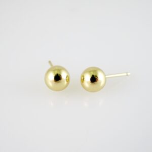 E2375 Earrings - Aretes - Plain - 14K Real Color