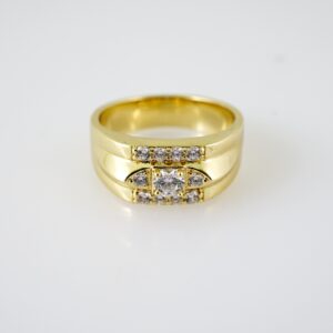R750 RING - ANILLO - Zircon Stone - 14K Real Color