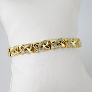 B1604 Bracelet - Pulseras - Zircon Stone - 14K Real Color
