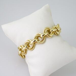 B1605 Bracelet - Pulseras - Plain - 14K Real Color
