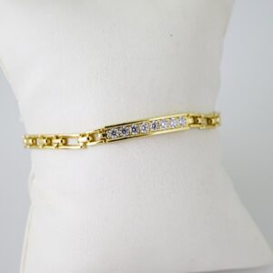 B1610 Bracelet - Pulseras - Zircon Stone - 14K Real Color