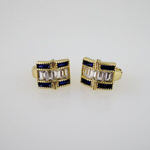 E2499 Earrings - Aretes - Zircon Stone - 14K Real Color