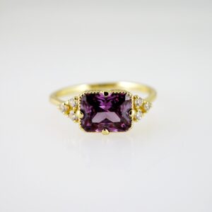 R769 RING - ANILLO - Zircon Stone - 14K Real Color