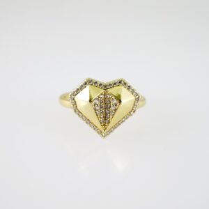 R773 RING - ANILLO - Zircon Stone - 14K Real Color