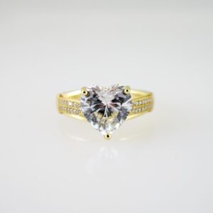 R774 RING - ANILLO - Zircon Stone - 14K Real Color
