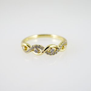 R776 RING - ANILLO - Zircon Stone - 14K Real Color