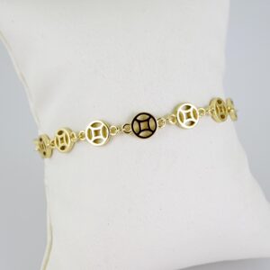 B1615 Bracelet - Pulseras - Plain - 14K Real Color