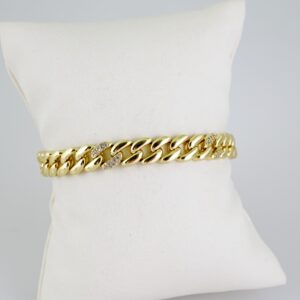 B1616 Bracelet - Pulseras - Zircon Stone - 14K Real Color