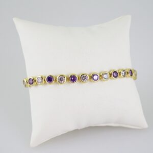 B1618 Bracelet - Pulseras - Zircon Stone - 14K Real Color