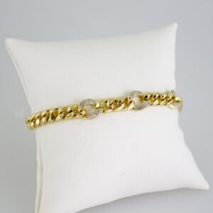 B1622 Bracelet - Pulseras - Zircon Stone - 14K Real Color