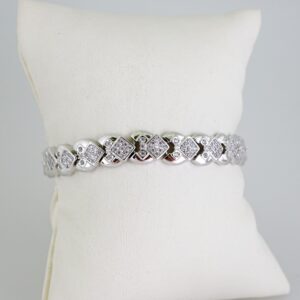 B1628 Bracelet - Pulseras - Zircon Stone - Silver Color