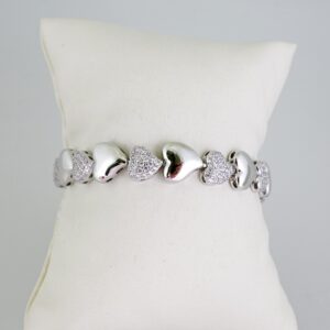 B1629 Bracelet - Pulseras - Zircon Stone - Silver Color
